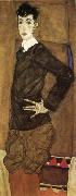 Egon Schiele Portrait of Erich Lederer oil painting on canvas